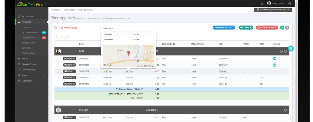 Employee Timesheet Software