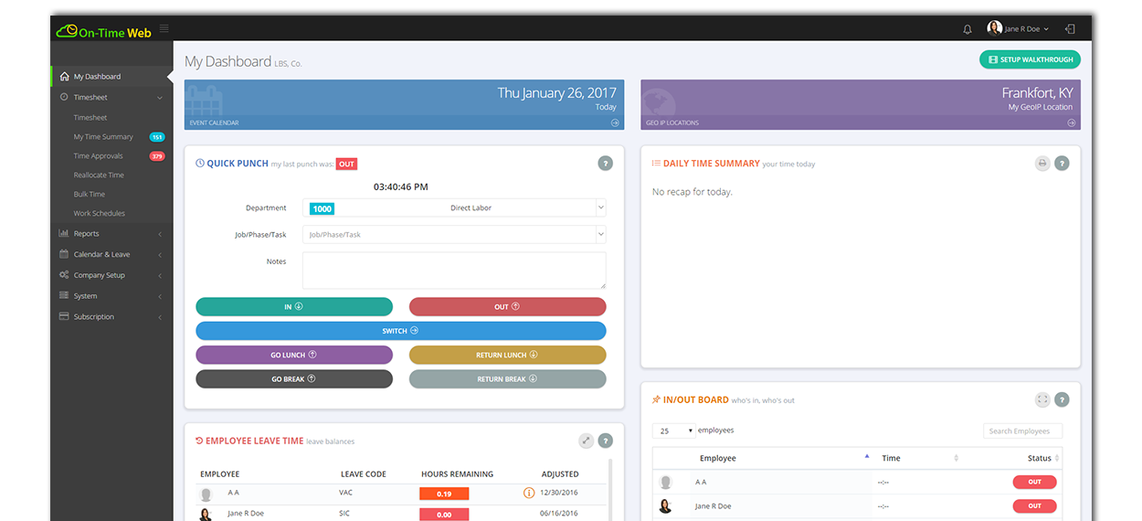 browswer_big On-Time Web Employee Time Tracking Software