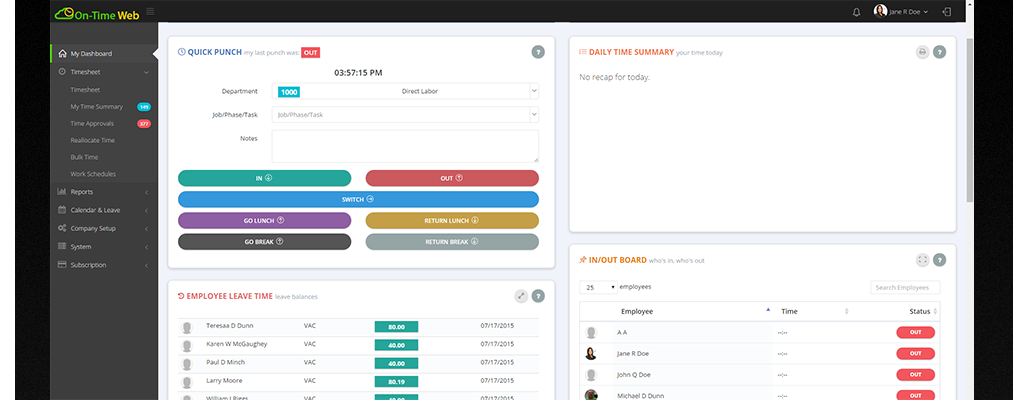 Employee Timesheet Software